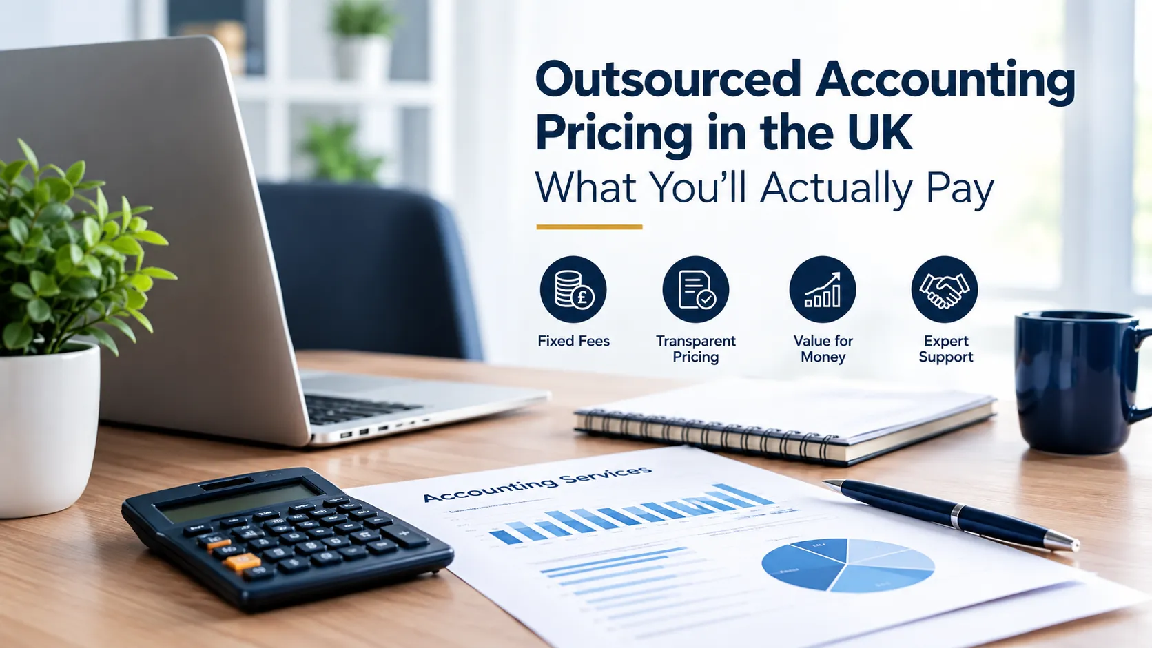 Outsourced accounting pricing in the UK with business finance and accounting costs