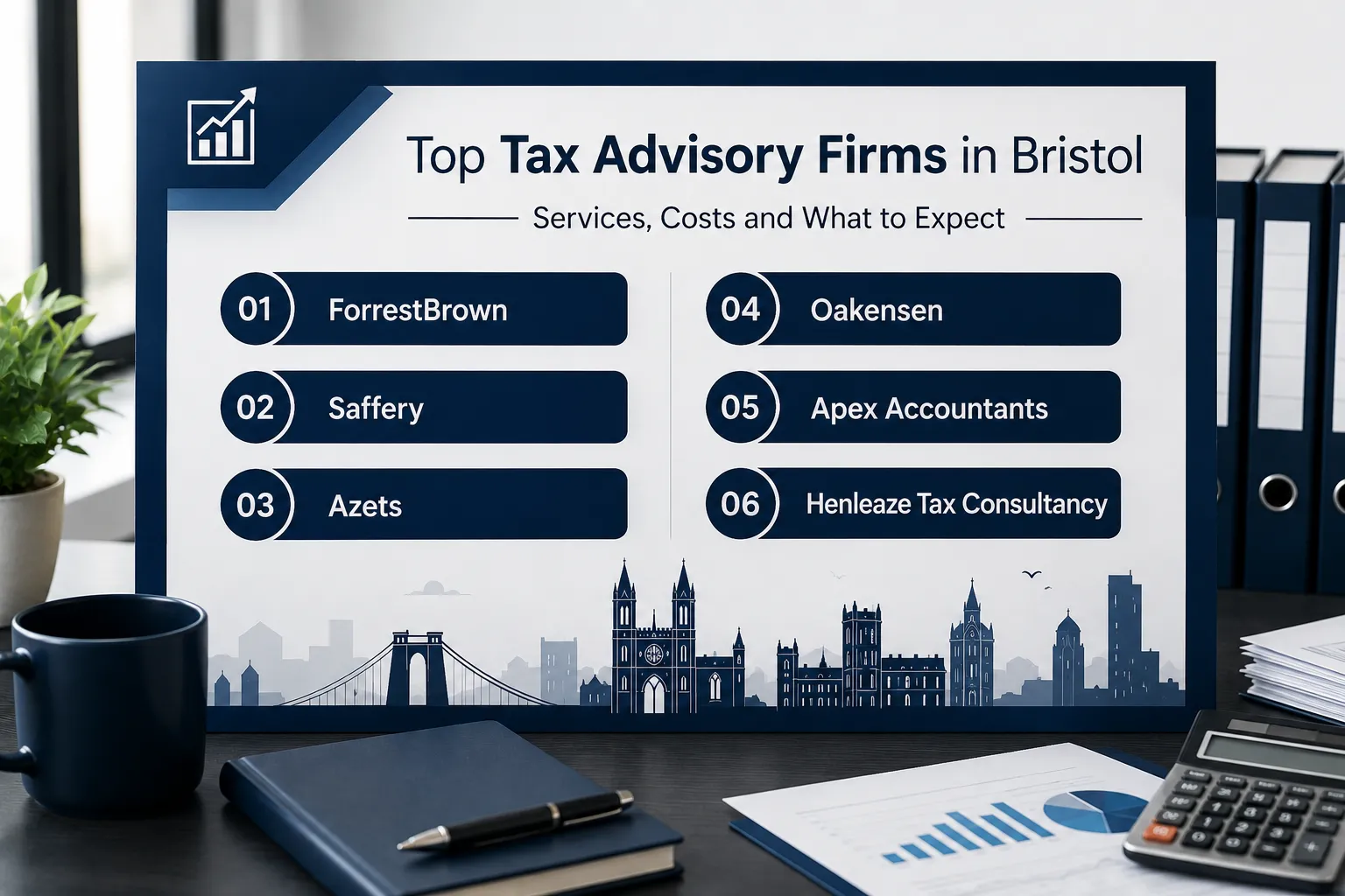 Top tax advisory firms in Bristol including Henleaze Tax Consultancy, with services, costs and expert advice
